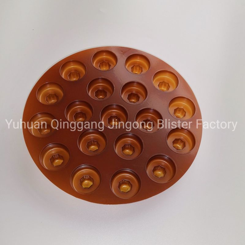 Chocolate Blister Tray Round Blister Tray for Chocolate Plastic Blister Tray