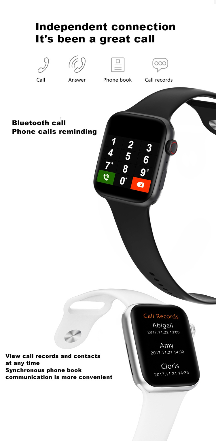 U78 Plus Smart Watch Sport Pedometer Health Reloj Inteligente Smartwatch for Ios Android