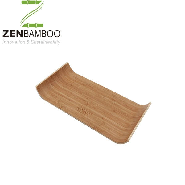 Eco-Friendly Bamboo Coffee/Tea Serving Tray for Cup Holder