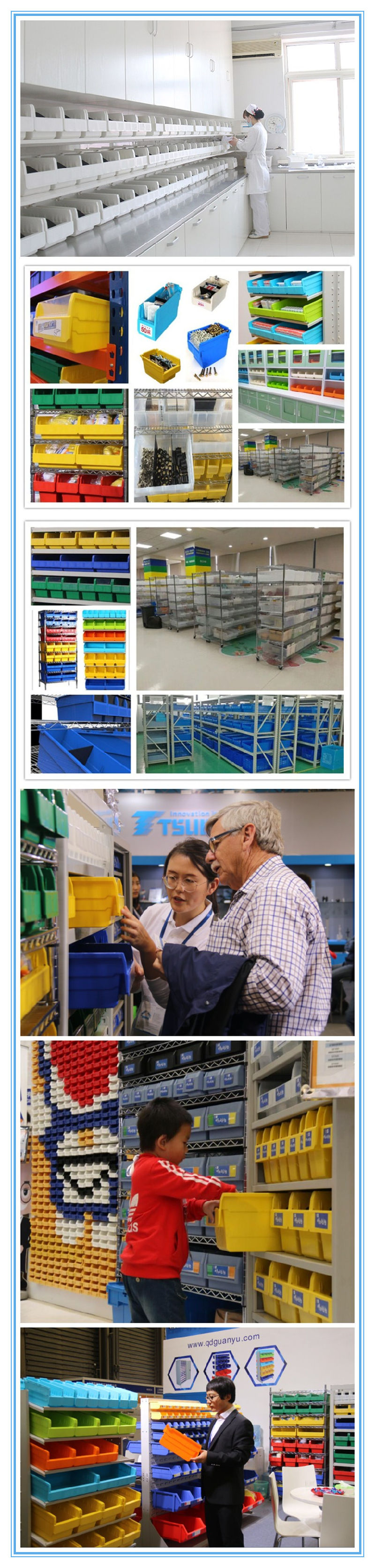 Plastic Workshop Storage Shelf Bin