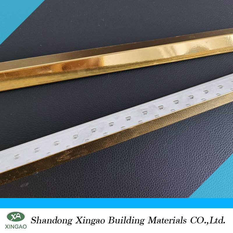 Gold Color Lower Price Ceiling Flat T-Grids Flat Suspended Ceiling T Bars