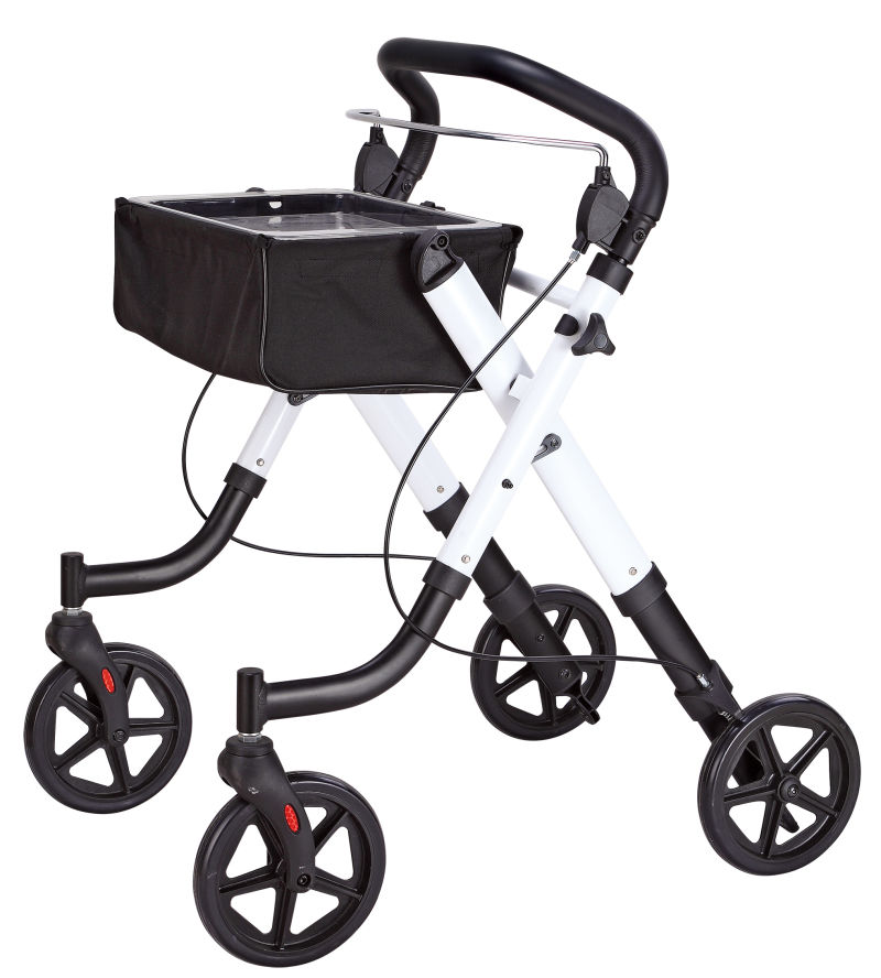 Medical Manufacturers Lightweight Foldable Outdoor Walker Rollator with Tray