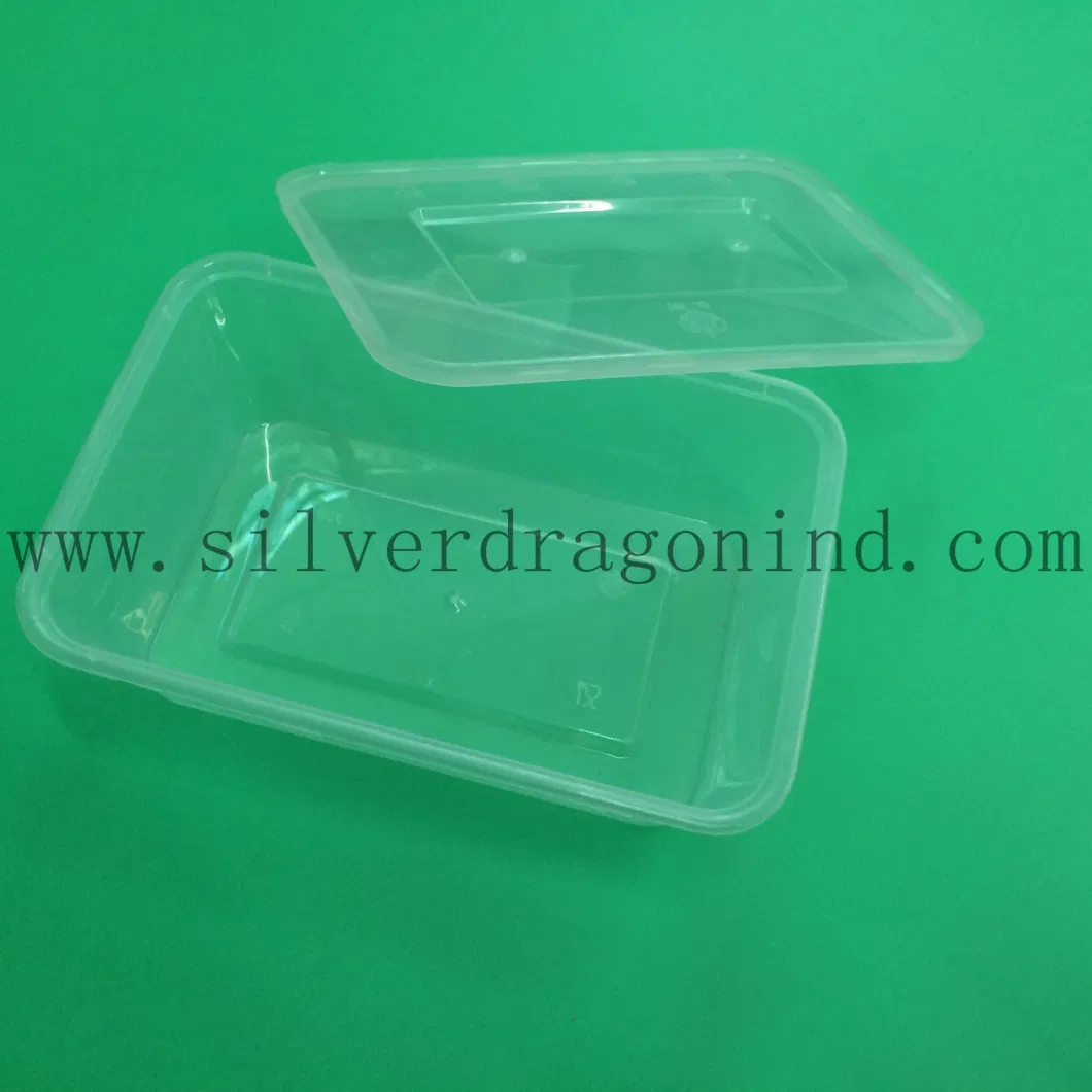 3 Compartment Disposable Plastic Lunch Box/Meal Tray