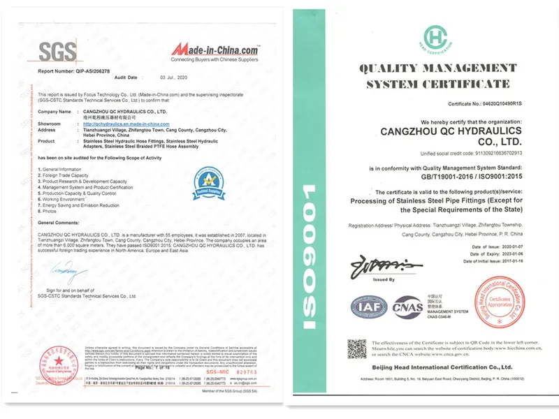 Eaton Design Hydraulic Hose Fitting/Hose Connector/Crimp Fitting