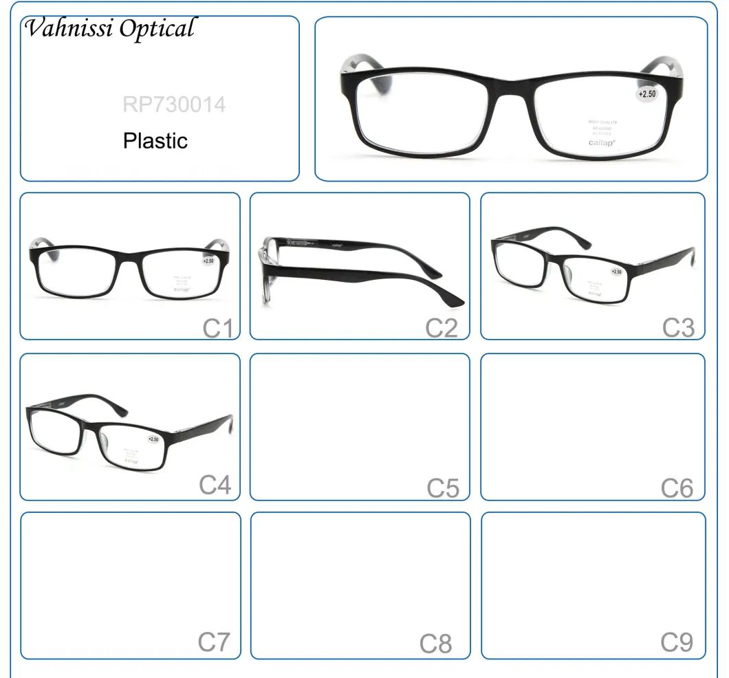 2020 Hot Sales Online Mat Black Plastic Cheap Reading Glasses