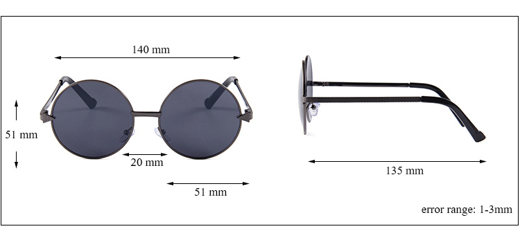 Metal Sunglasses Custom Fashion Sunglasses