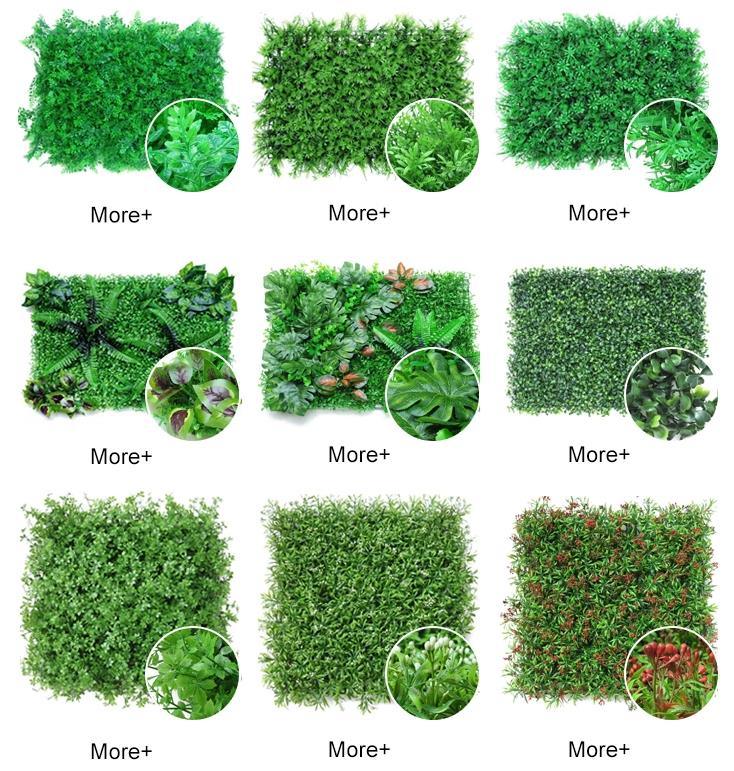 Beautiful Plastic Artificial Plants Outdoor Green Wall for Decoration