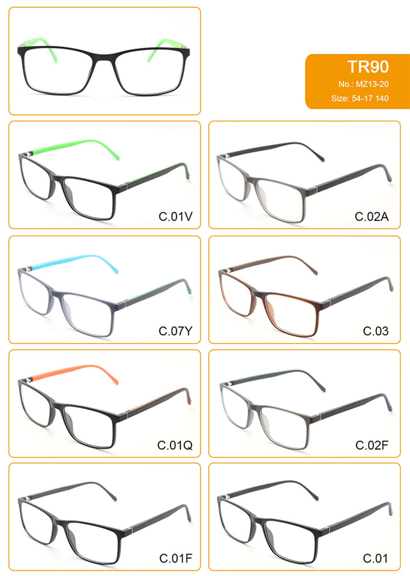 Ready Goods Light Tr90 Flexible Distribution Optical Frame Spectacles Eyewear Eyeglasses