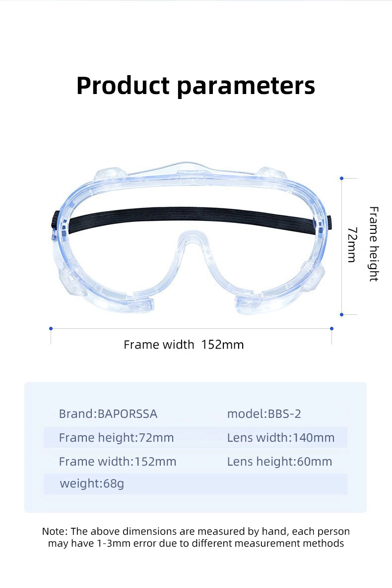 Wholesale Safety Glasses Anti-Fog Anti-Virus Clear Isolation Eye Protective Goggle