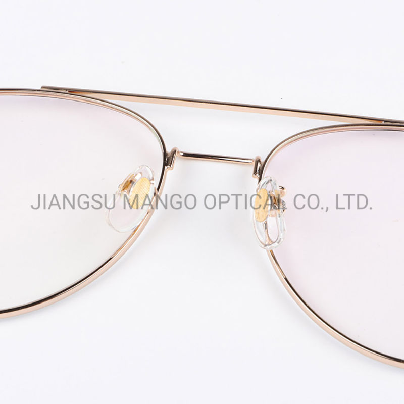Double Bridge Eyewear Frame Cool Pilot Eyeglasses Spectacles Frames