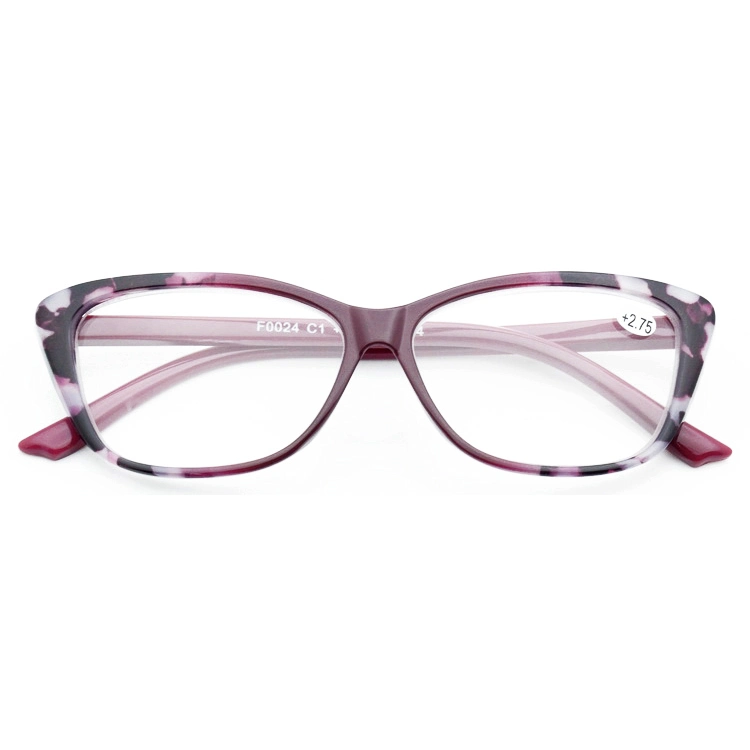 Retro Colorful Women Reading Glasses Cheap Wholesaler Plastic Reading Eyewear 100 to 400 Degree Optical Eyeglasses