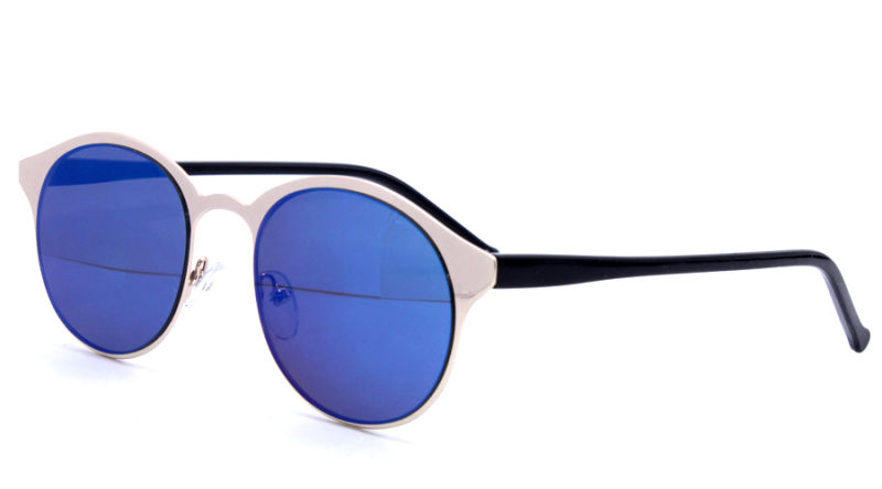 Metal UV400 Sunglasses, Mens Round Sunglasses