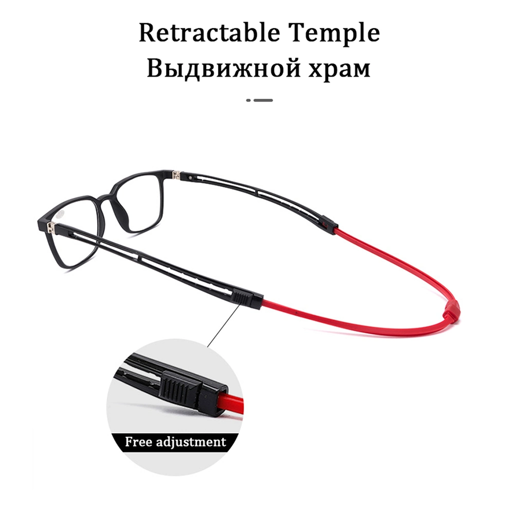 Blue Light Blocking Glasses Neck Reading Glasses Men Magnetic Reading Glasses Presbyopic Eyeglasses for Computer Reader