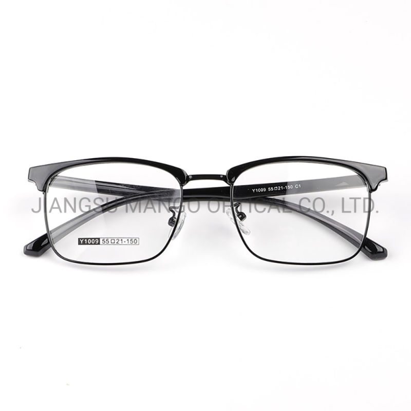 Old Fashion Eyebrow Alloy Frame Man Optical Eye Glasses