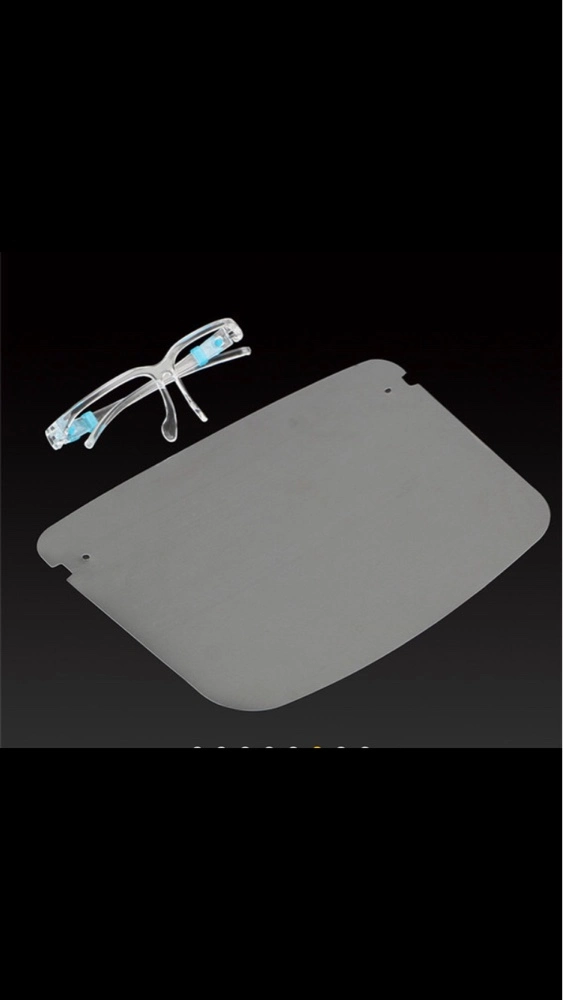 Transparent Protection Eye Visor Full Cove Plastic Clear Visors Face Shield with Glasses