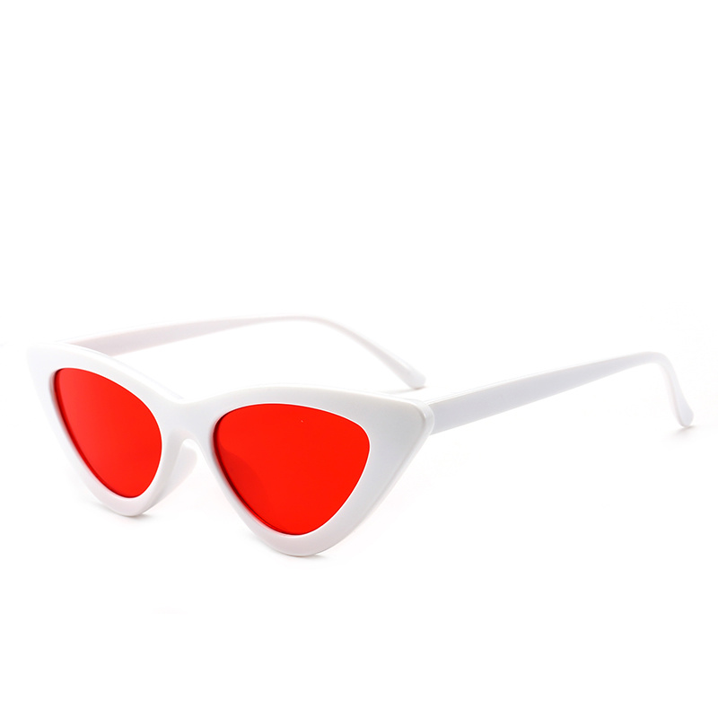 Lady Cat Eye Sunglasses Vintage Small Triangle Sun Glasses Female