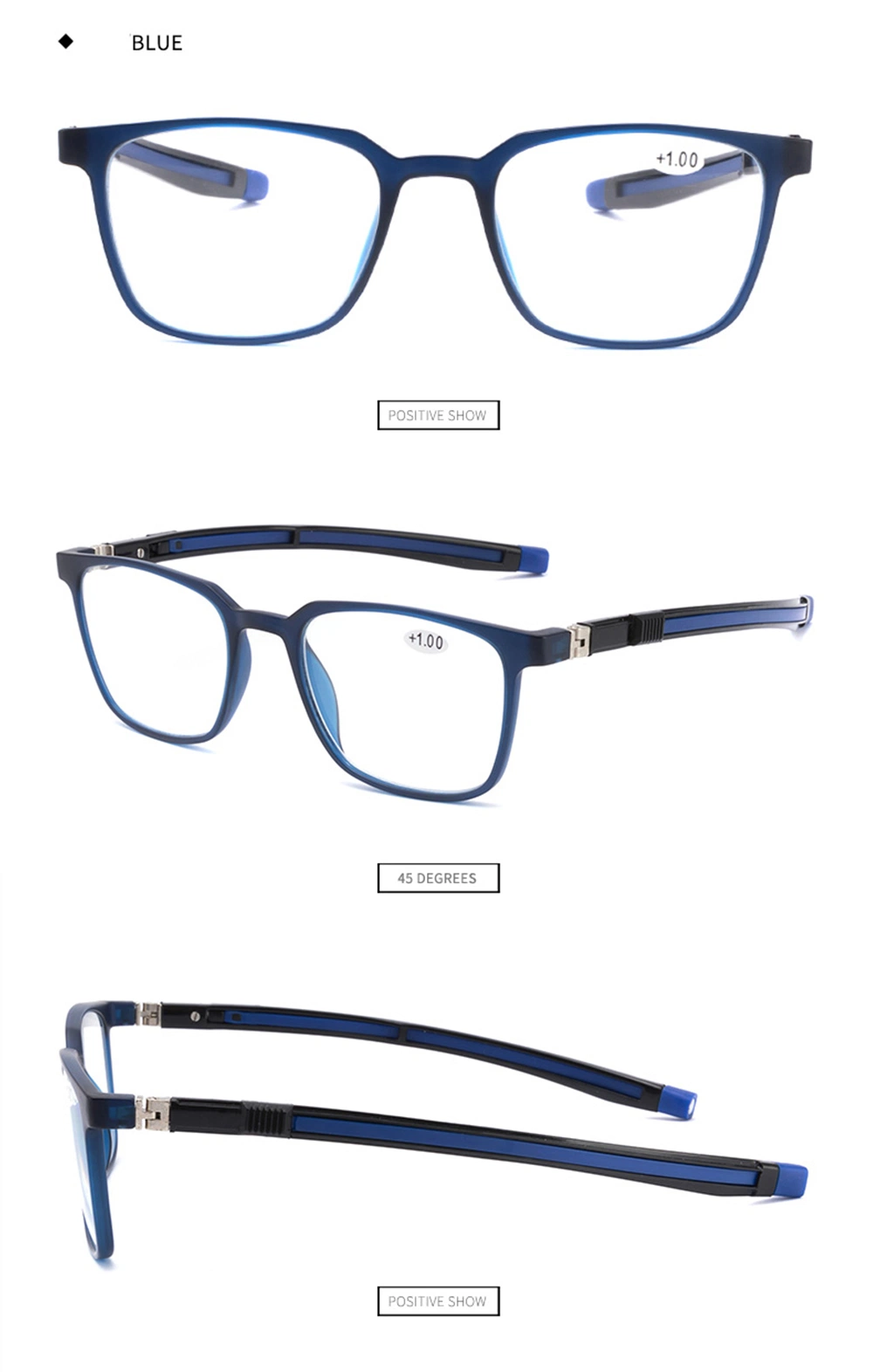 Blue Light Blocking Glasses Neck Reading Glasses Men Magnetic Reading Glasses Presbyopic Eyeglasses for Computer Reader