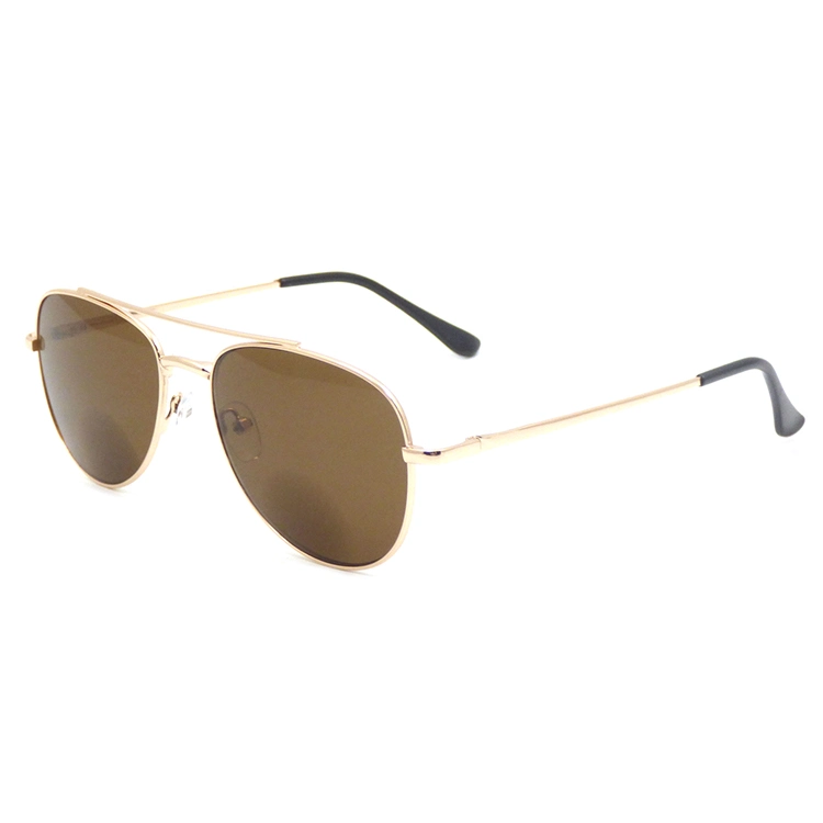 Oversize Metal Frames Double Bridge Men Shades Sunglasses Design Brand