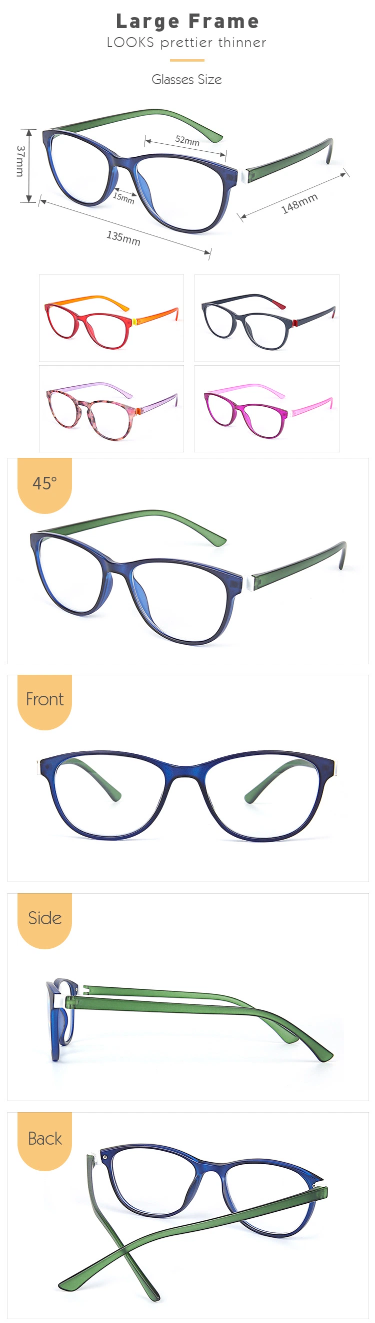 Custom Best Price Plastic Men Women Reading Glasses