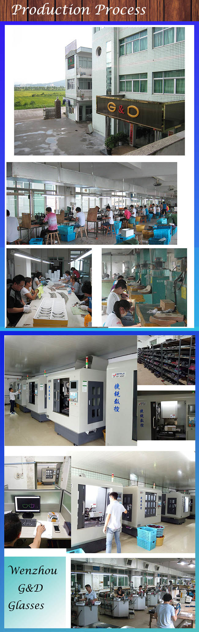 Fashion Design Product Wholesale Stock Make Order Metal Optical Frame