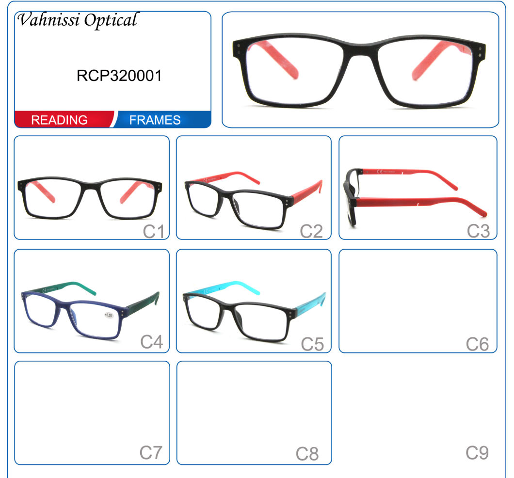 2020 Hot Sales Strap Prescription Glasses Touch Soft Rubber Finished Plastic CE Reading Glasses
