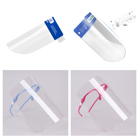 Anti-Fog Dustproof Transparent Protective Glasses Frame Type Face Shield