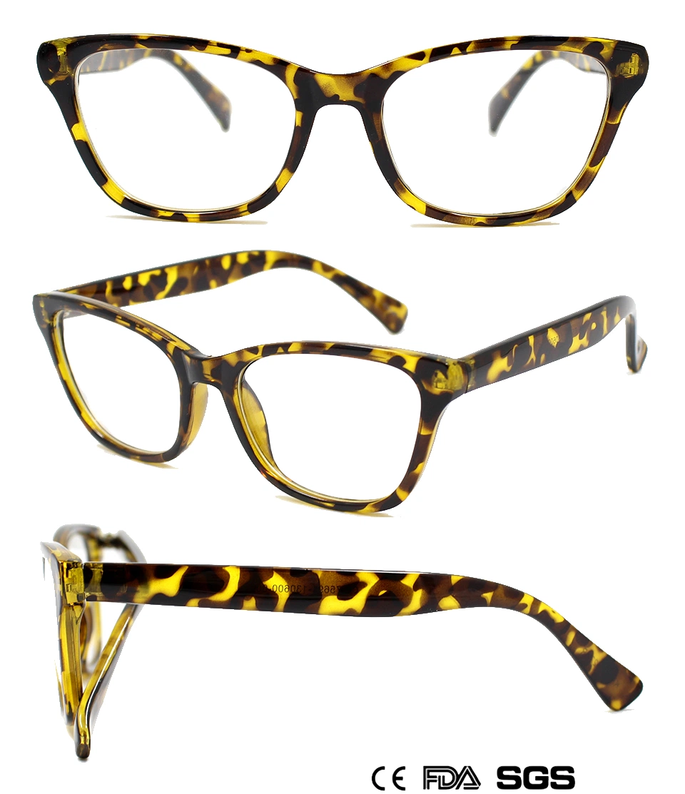 Stylish Rectangular Rimmed Cat-Eye Reading Glasses (M75691)