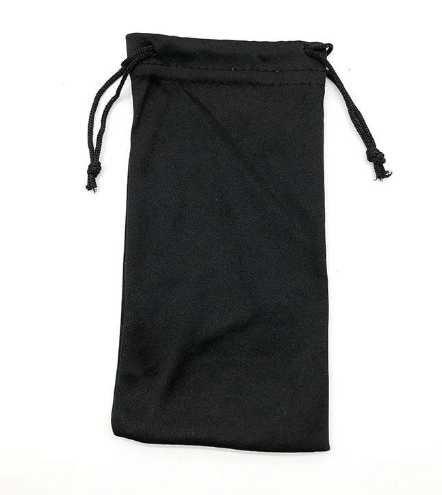 Black Drawstring Pouch Bag for Sunglasses
