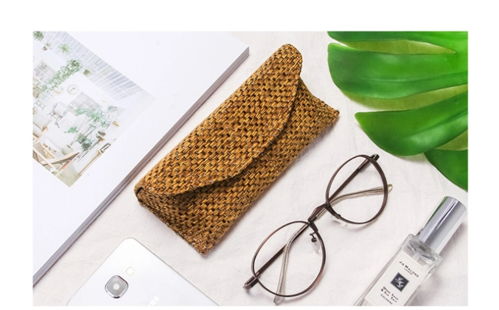 Wholesale Linen Stitched Sunglasses Case; Eco-Friendly Best Selling Reading Glasses Case