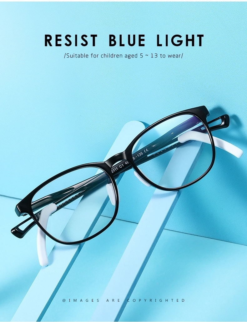 Changeable Frames Children Tr90 Light Weight Blue Light Blocking Glasses