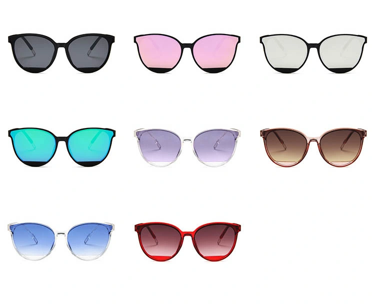 2020 New Fashion Sunglasses Big Frame Sunglasses Cat Eye Gradient Trend Glasses Woman