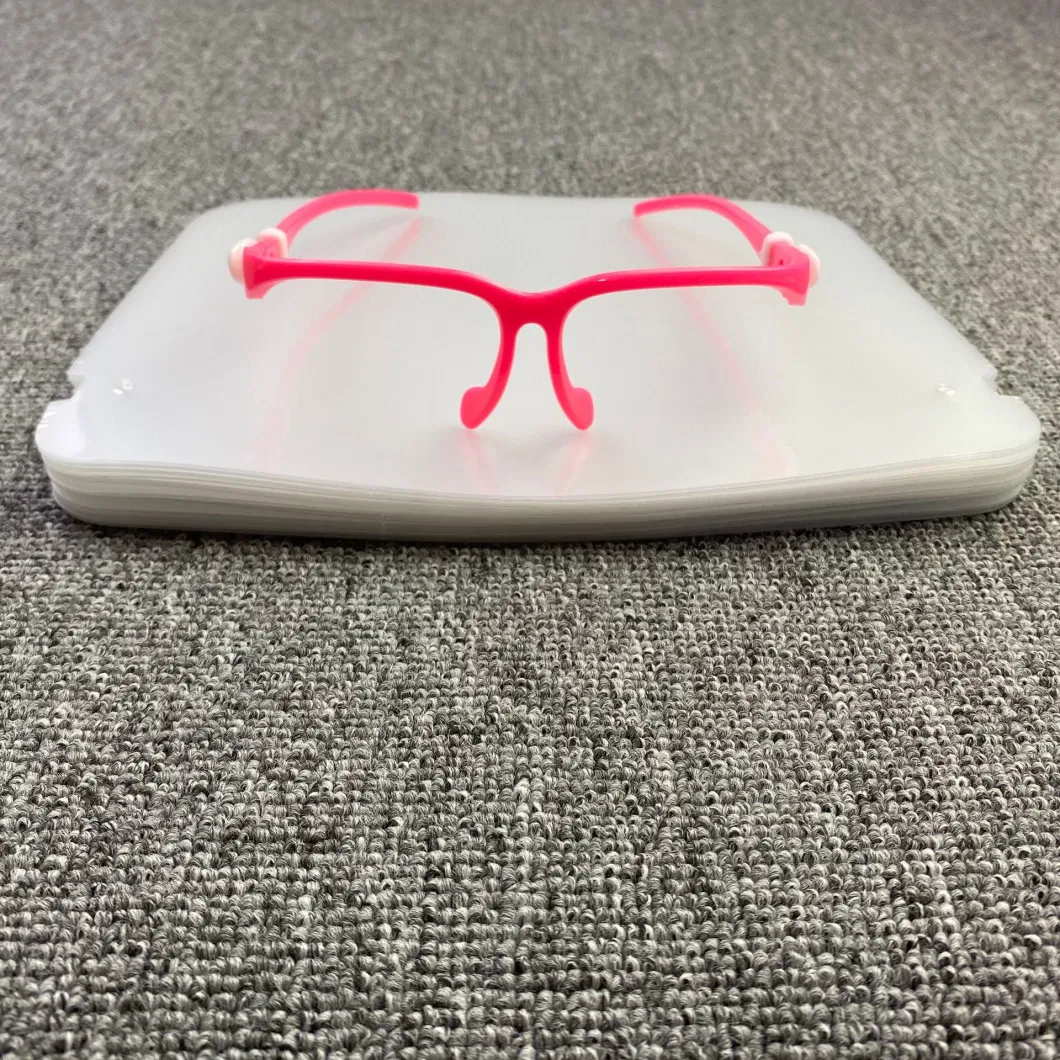 Plastic Transparent Protection Eye Visor Full Cove Plastic Clear Visors Face Shield with Glasses