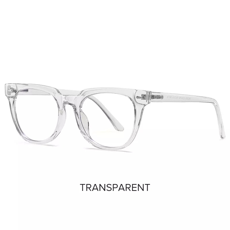 Promotional Transparent Leopard Colorful Frame Blue Light Blocking Glasses