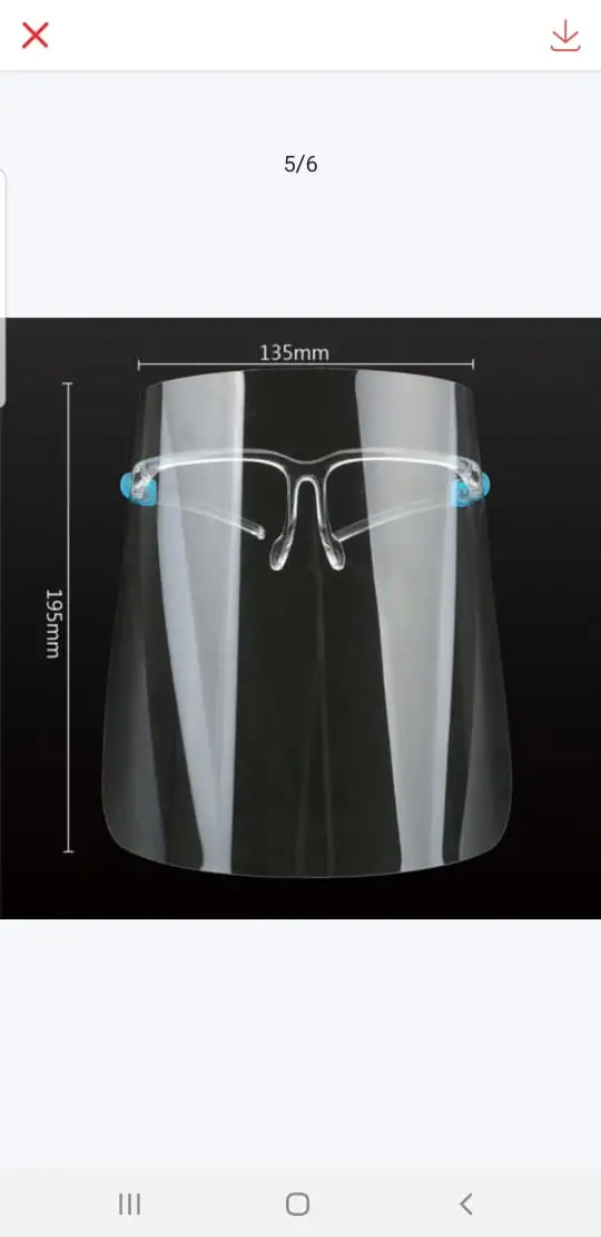 Adjustable Adult Full Transparent Eye Protective Glasses Plastic Clear Visor Faceshield Face Shield with Glasses Frame