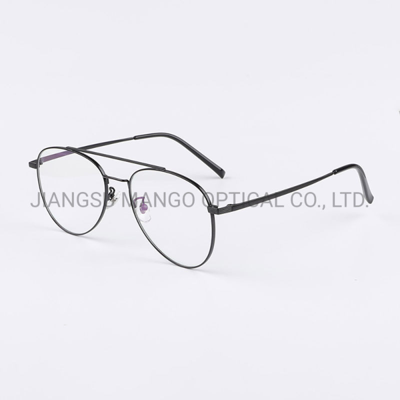 Double Bridge Eyewear Frame Cool Pilot Eyeglasses Spectacles Frames