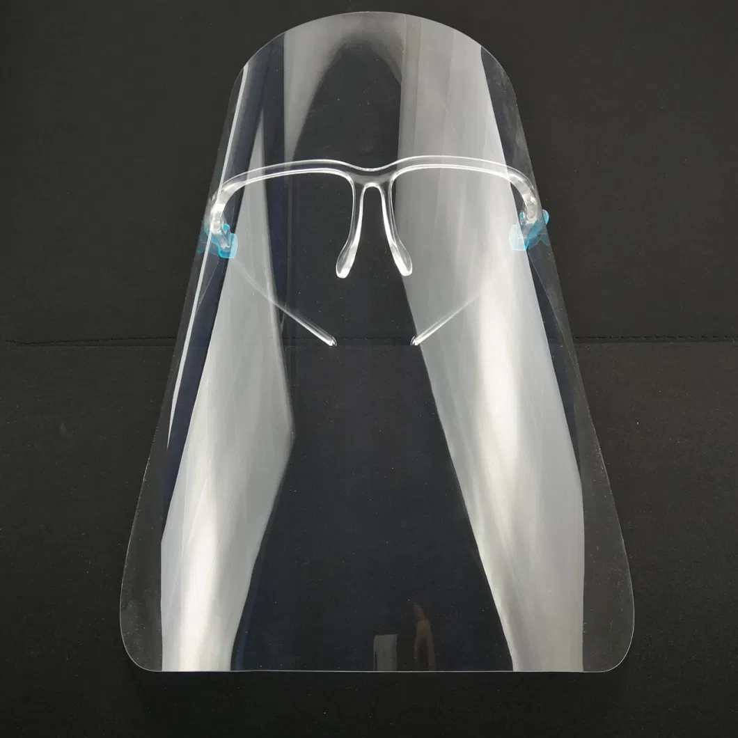 Transparent Protection Eye Visor Full Cove Plastic Clear Visors Face Shield with Glasses