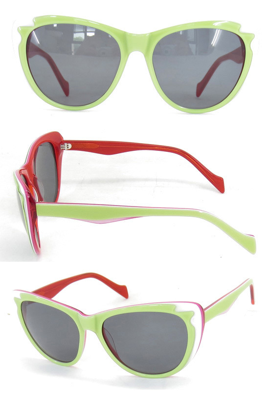 Fashion Hot Acetate Sunglasses with Cr39 Lens MOQ 450PCS From China Cheap Wholesale