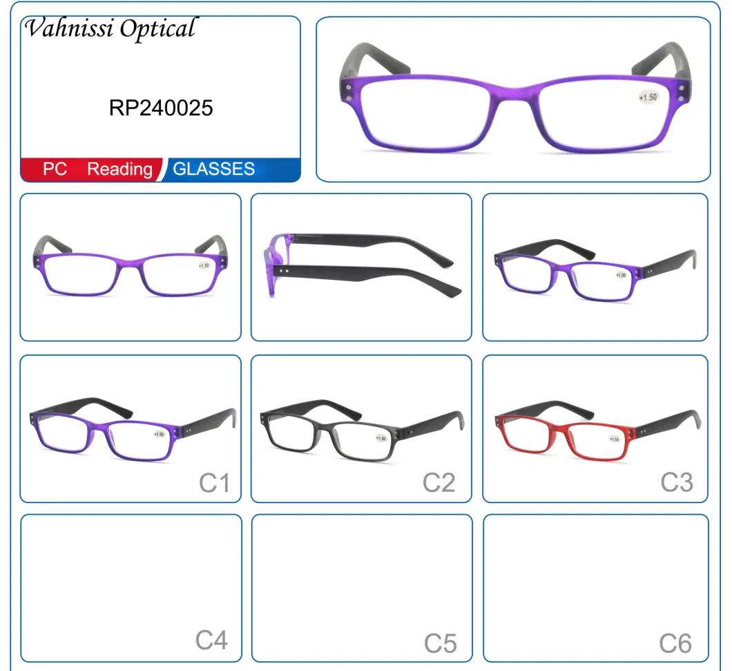 Custom Presbyopic Plastic Cheap PC Promotion Custom Cheap Reading Glasses