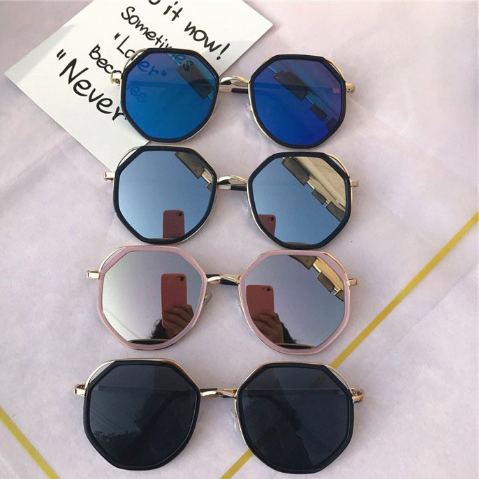 2019 Retro Round Pink Sunglasses Women Brand Designer Sun Glasses