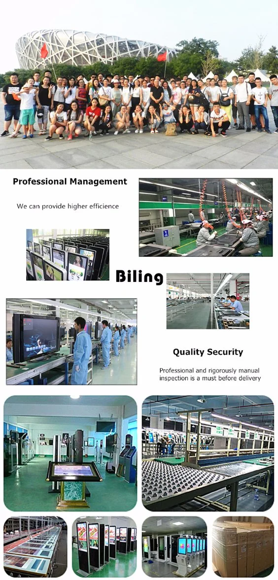 China Manufacturer Indoor LCD Monitor with Network 55inch Smart Digital Signage LED Display Screen 1080P Resolution