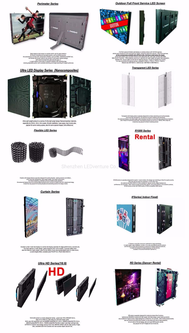 P3.9 P4.8 Full Color LED Wall Display Rental LED Screen