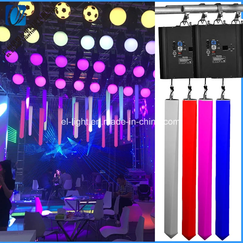 Factory Supplier of LED Winches RGB DMX Auto Lifting Tube and Ball LED Kinetic Light