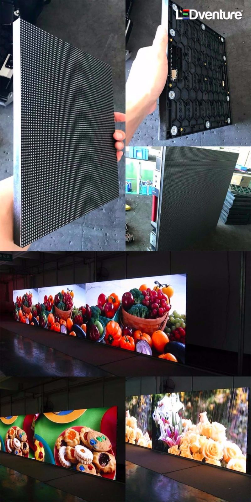 P3.9 P4.8 Full Color LED Wall Display Rental LED Screen