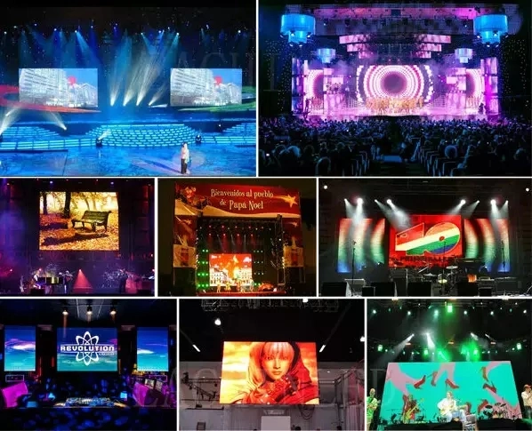 Full Color Flexible P4.81 Outdoor Rental LED Display 5000nits Outdoor Stage Advertisement Screen