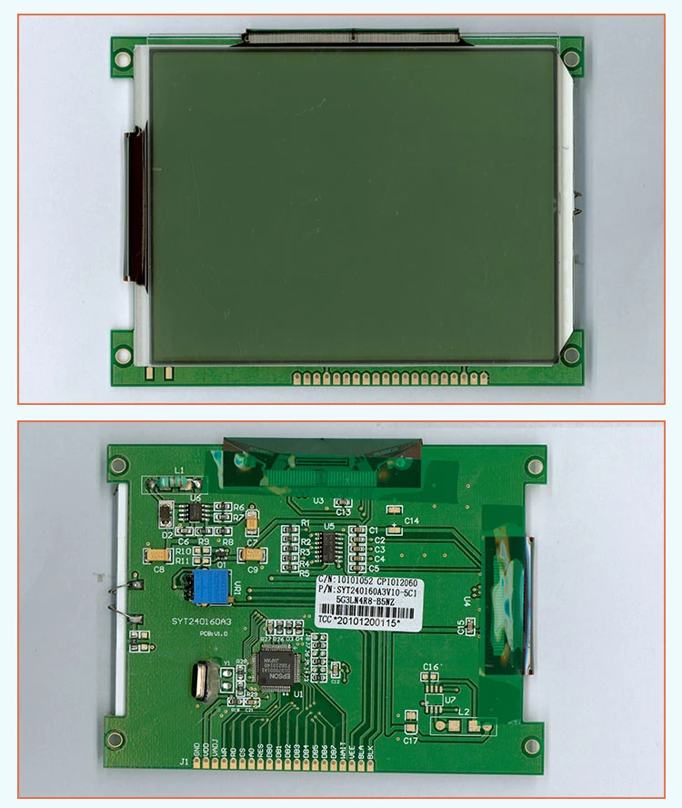 240X160 Stn / FSTN Option Card 20-Pin Graphic LCD Display Module with Ra8835 Controller