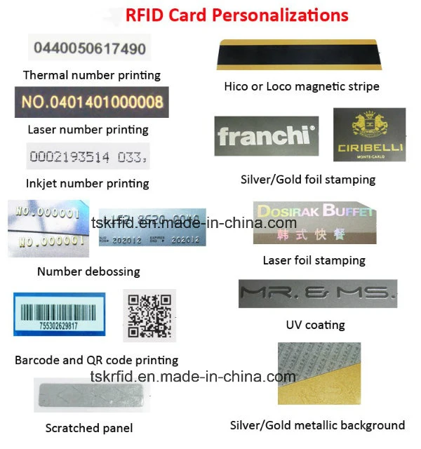Customized 13.56MHz Access Control Card PVC RFID Hotel Key Card