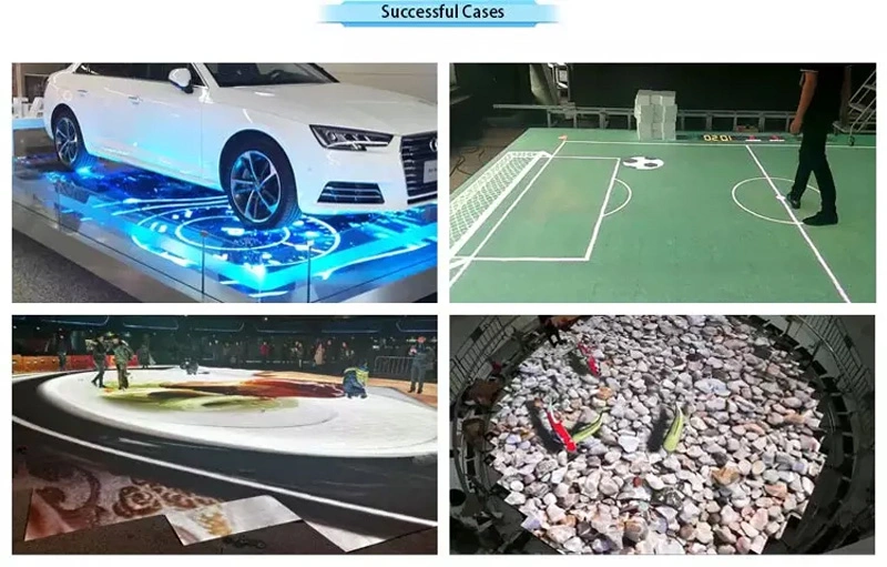 High-End Super HD P6.25 Video Screen Floor Display LED Sensitive Interactive Floor Panel Tiles