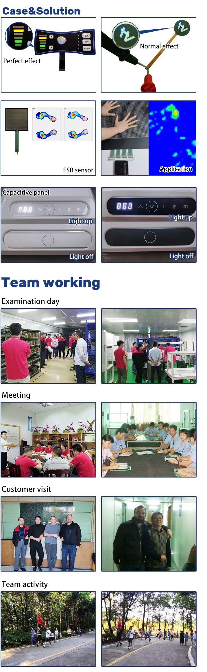 China Supplier Flexible Circuit 4 Button Membrane Switch with LEDs
