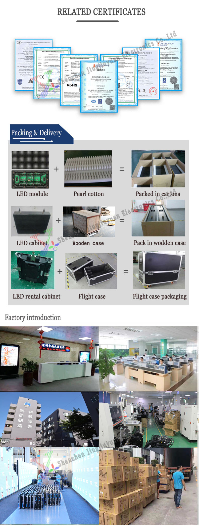 Indoor LED Display P2.976 Full Color LED Screen Advertising Display
