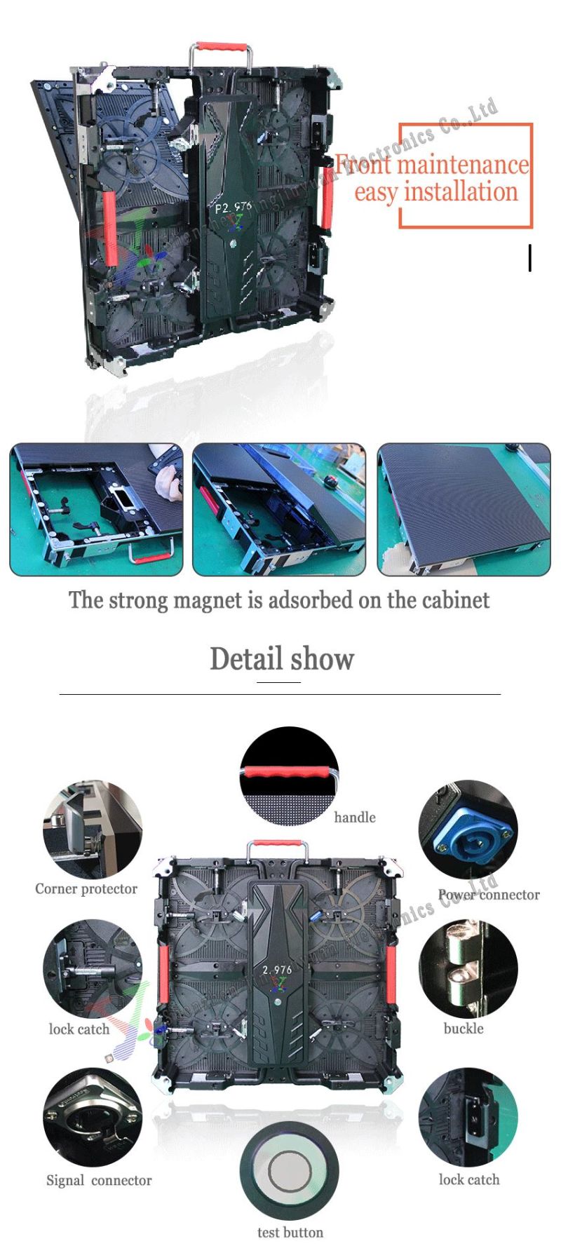 Indoor LED Display P2.976 Full Color LED Screen Advertising Display